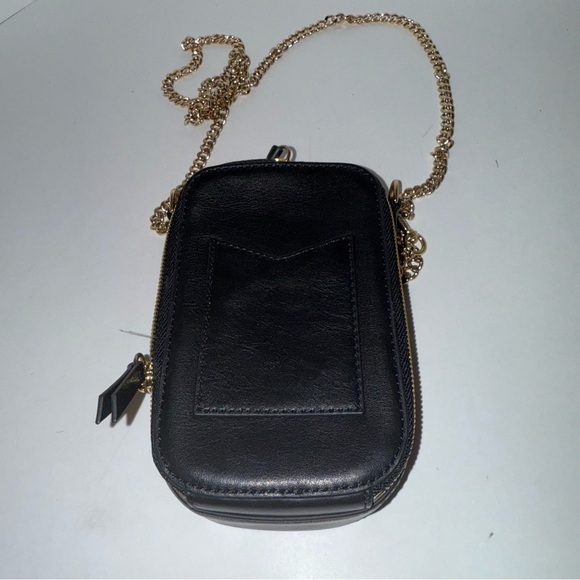 THACKER Leopard Print and Black leather cellphone Crossbody Bag - Picture 3 of 5